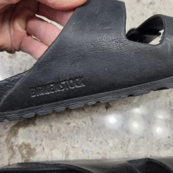 Woman's Birkenstock Arizona Black EVA Slip-on Sandals with Buckle Size 38 - Picture 8 of 12
